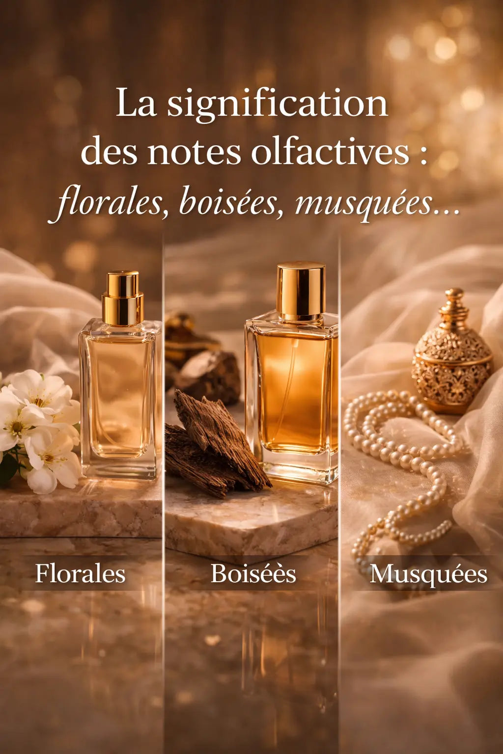 La signification des notes olfactives : florales, boisées, musquées…