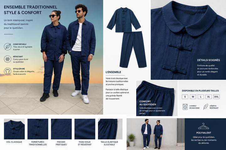 Ensemble Bleu de Chine BLV SHOP